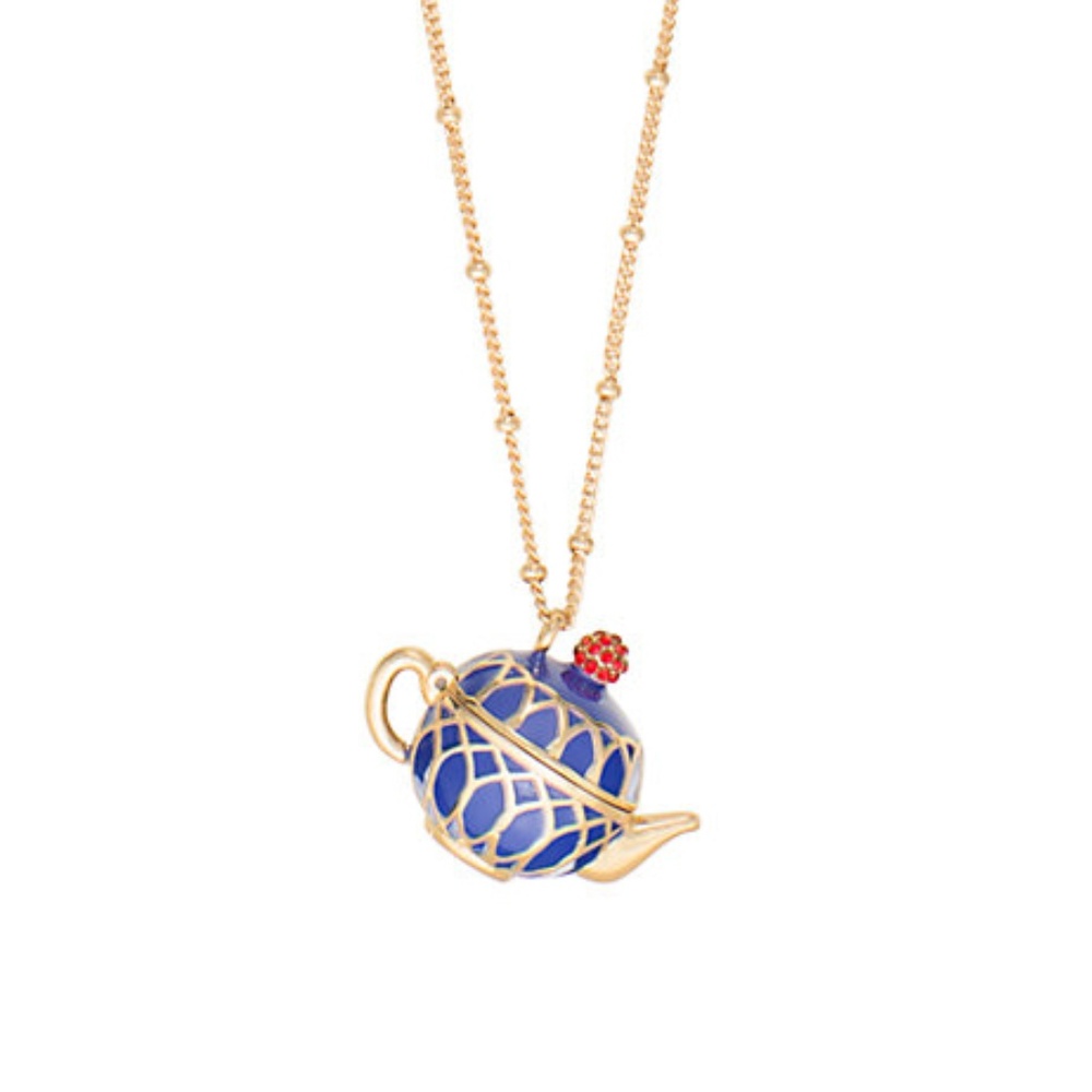 Kate Spade tea time locket statement necklace